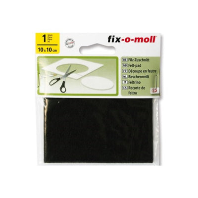 Feutre de protection Fix-o-moll 10cmx10cm marron