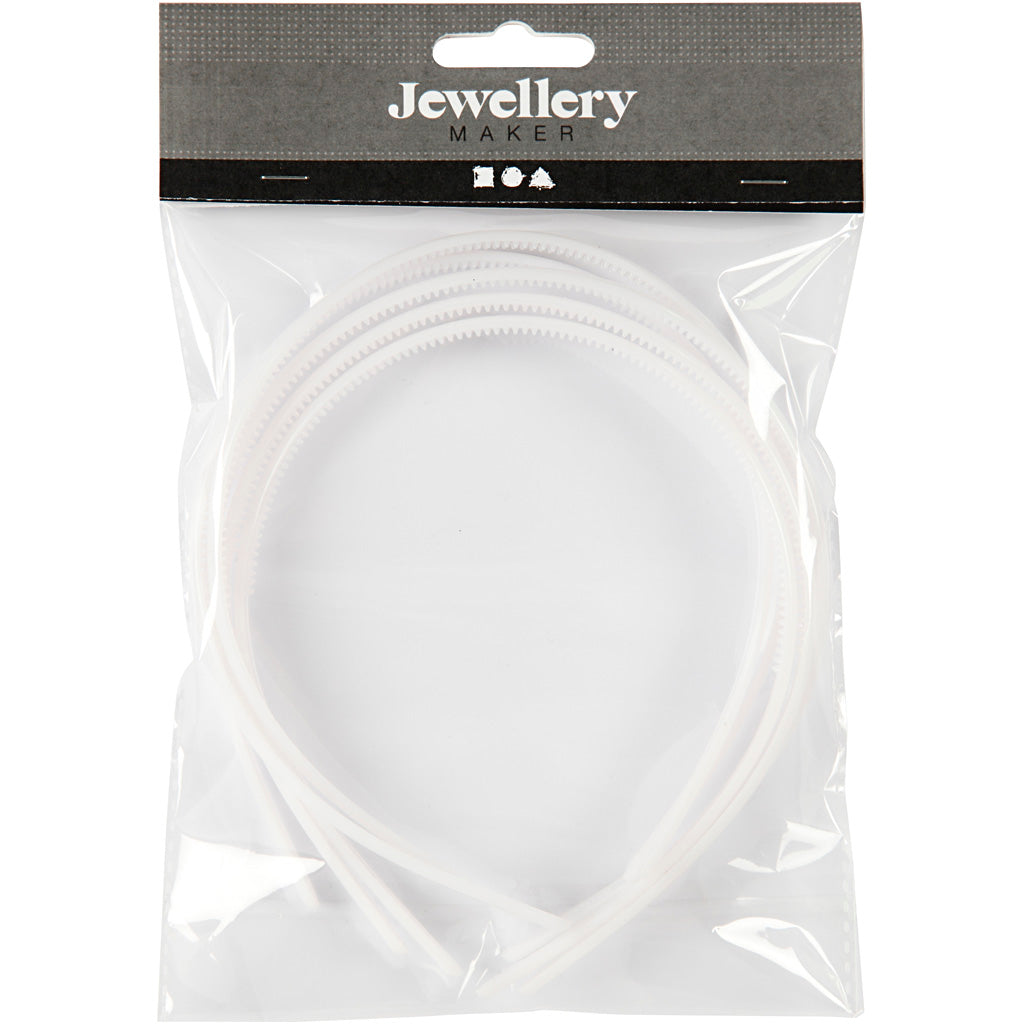 Creativ Company Bands Hairs White, 5e.