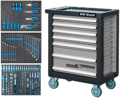 Chariots à outils SW Stahl remplis 7 tiroirs