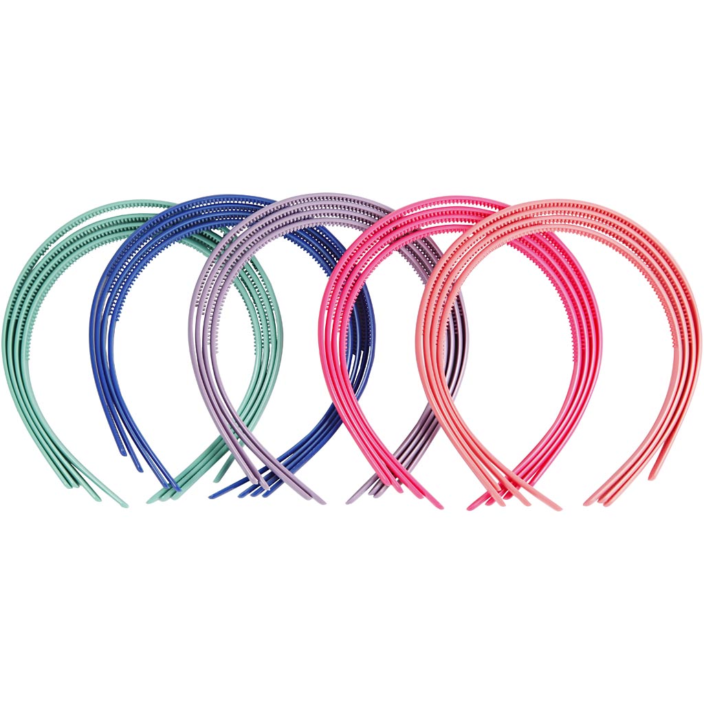 Elastiques à cheveux Creativ company, l: 8 mm, différentes couleurs, 20 pièces 1 boîte