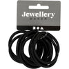 Creativ company élastique à cheveux, d 45 mm, noir, 10 pièces 1 boîte