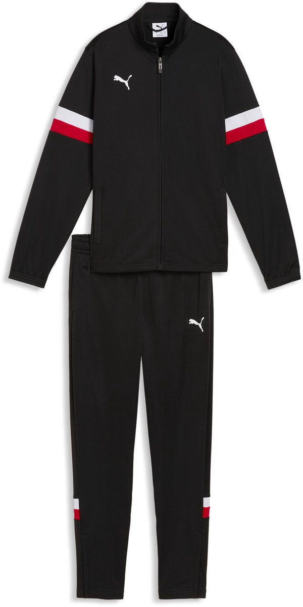 Puma individualrise tracksuit jr survêtement unisexe - noir- blanc- rouge