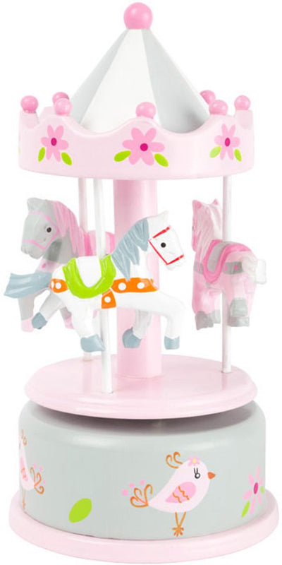 Boîte de musique en bois petit pied et licorne wandable
