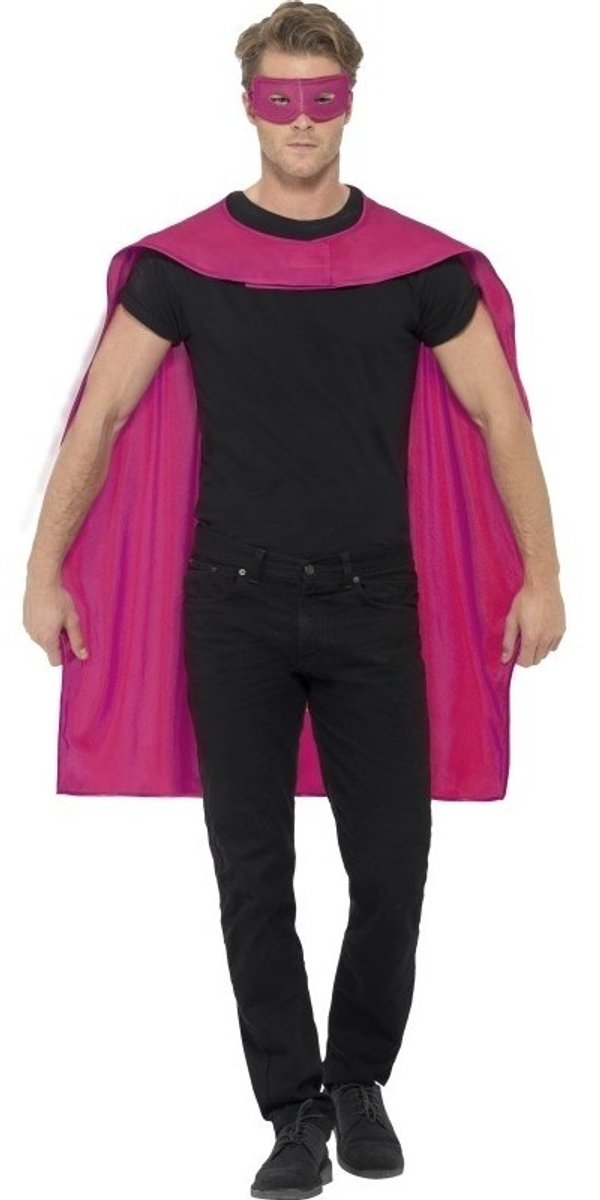 Cape Smiffys rose avec masque pour les yeux