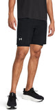 Under Armour UA Launch 7'' 2-in-1 Shorts-BLK Pantalon de sport pour hommes - Noir - Réfléchissant