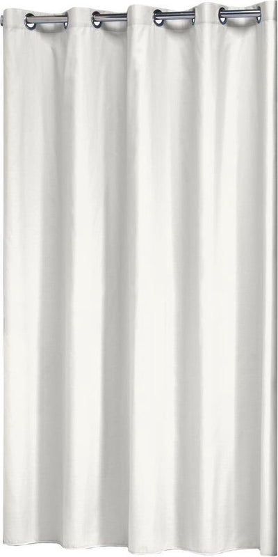 Rideau de douche en peau sceaux sceaux coloris 180x200 cm blanc