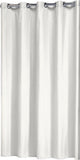 Rideau de douche en peau sceaux sceaux coloris 180x200 cm blanc