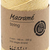 Crétiv Company macrame cordon jaune clair, 198m