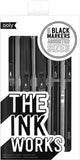 Ooly - the ink works - marqueurs à encre noire avec 5 pointes différentes