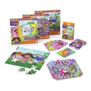 Dora Games Puzzle Package Papup Game, jeu de cartes, puzzle