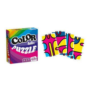 Puzzle de toxicomanie de couleur - jeu de cartes