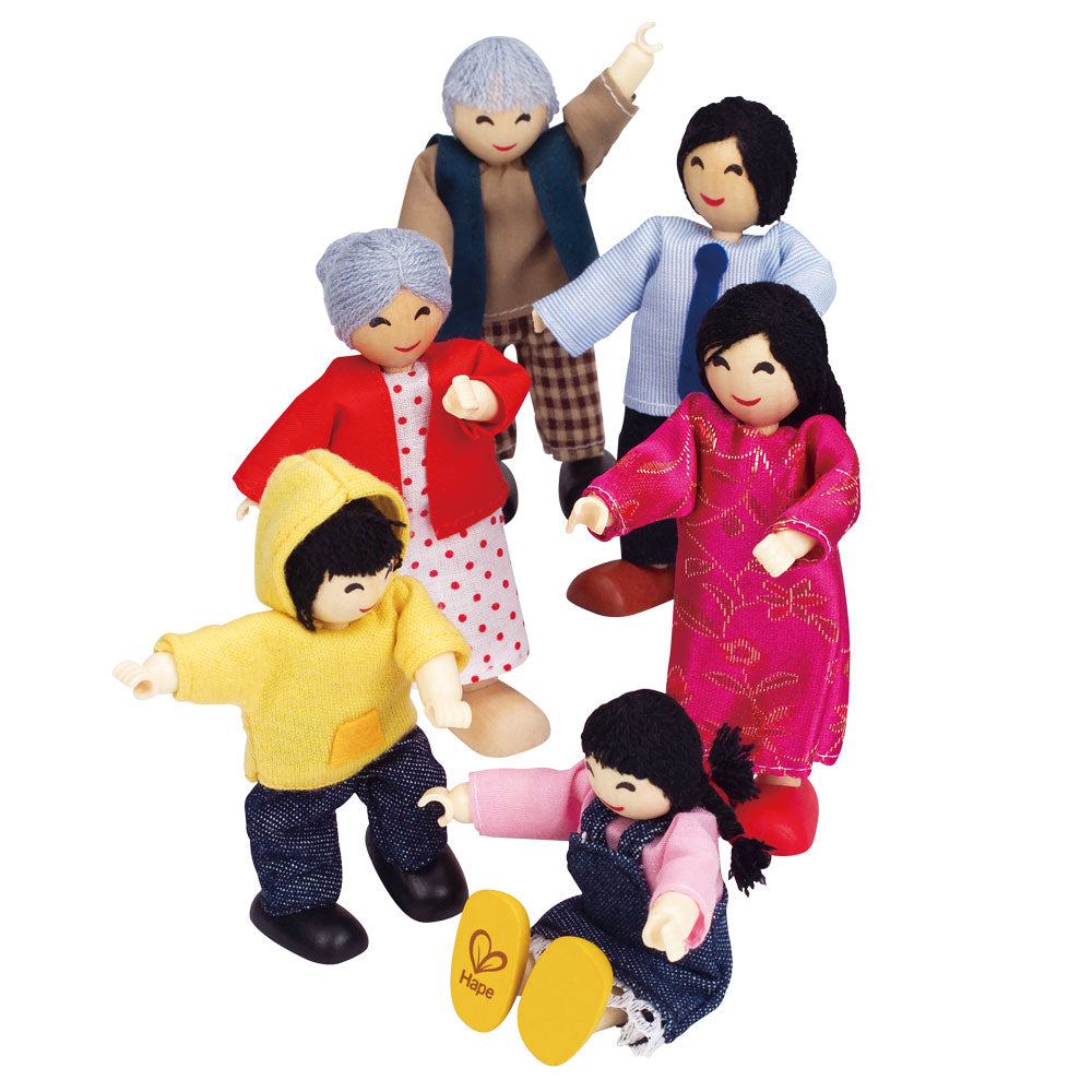 HAPE Dollhouse Asian Family