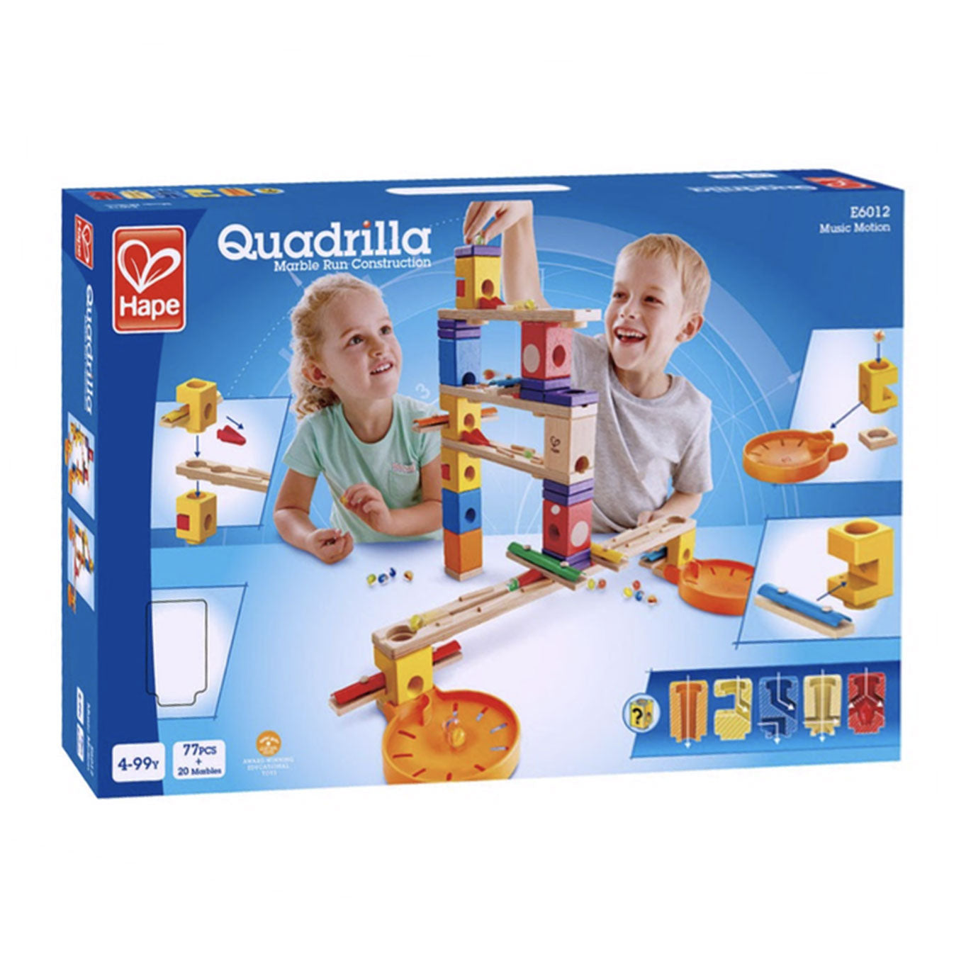 HAPE WOODEN Knikkerbaan Music Motion, 97dlg.