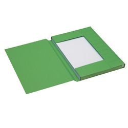 Chemise à rabat anti-poussière djois a6010-255 255g m2 folio vert 3 rabats recyclés