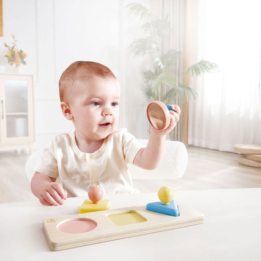 Hape Montessori Spiegel Forme Puzzle Wood