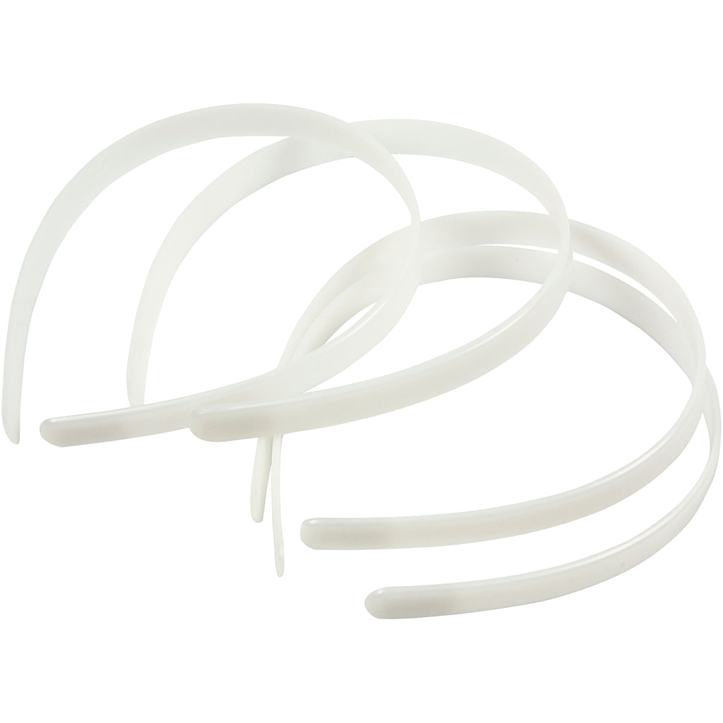 Elastiques à cheveux Creativ company, l: 13 mm, blanc, 5 pièces 1 boîte