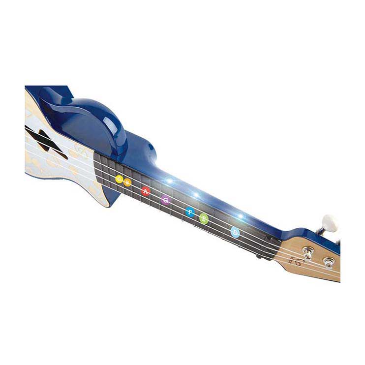 Hape ukulélé avec lumières - bleu