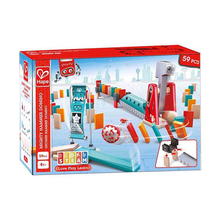 Dominos marteau Hape - 59 pièces.