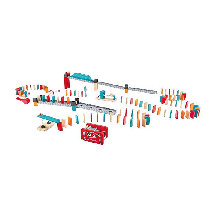 Dominos d'usine de robots Hape - 122 pièces.