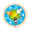 Ferme de puzzles rotative Hape