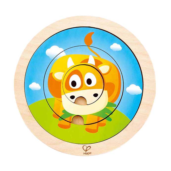 Ferme de puzzles rotative Hape