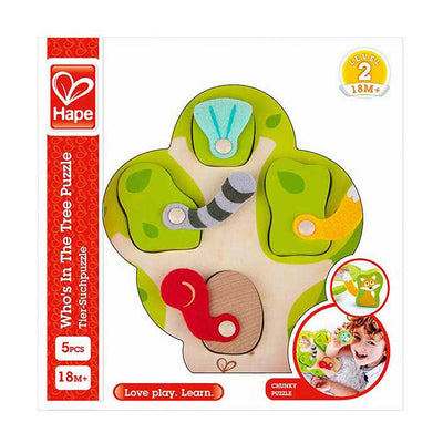 Puzzle Hape qui est dans l'arbre - 5 parties.