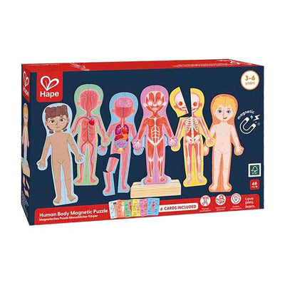 Puzzle magnétique Hape corps humain - 63 pièces.