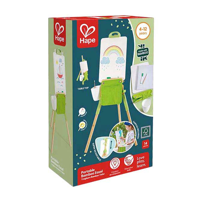Chevalet portable en bambou Hape - 14 pcs.