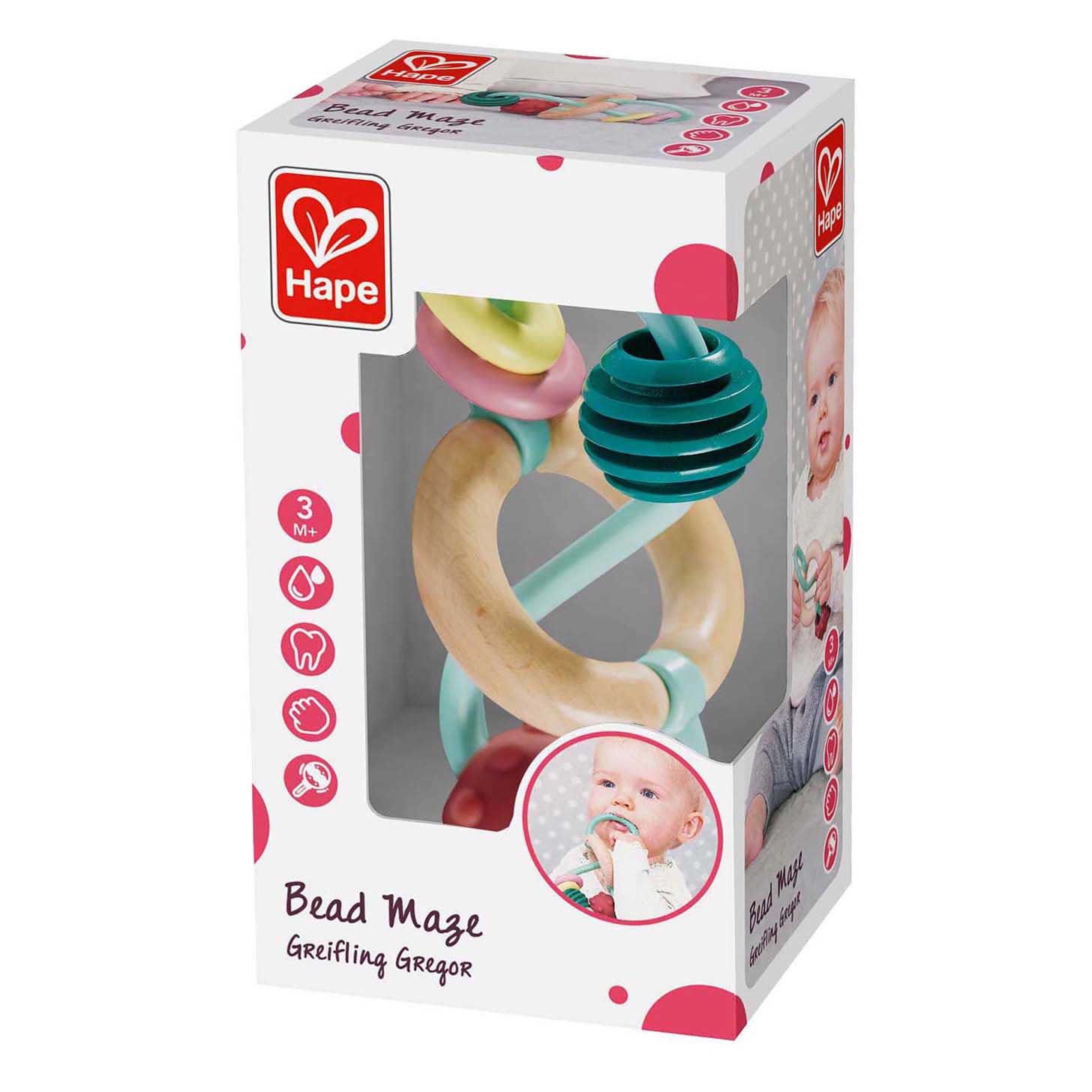 Anneau de dentition Hape infini avec perles