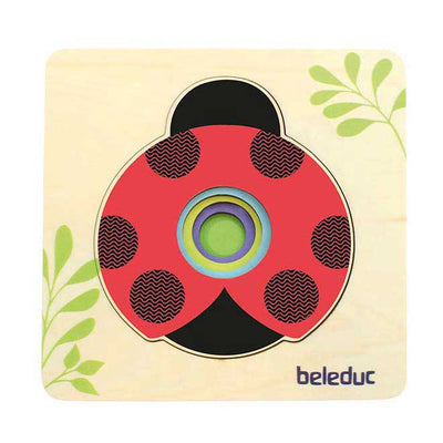 Beleduc puzzle en bois coccinelle