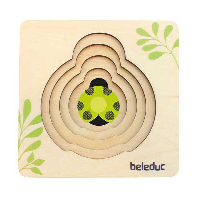 Beleduc puzzle en bois coccinelle