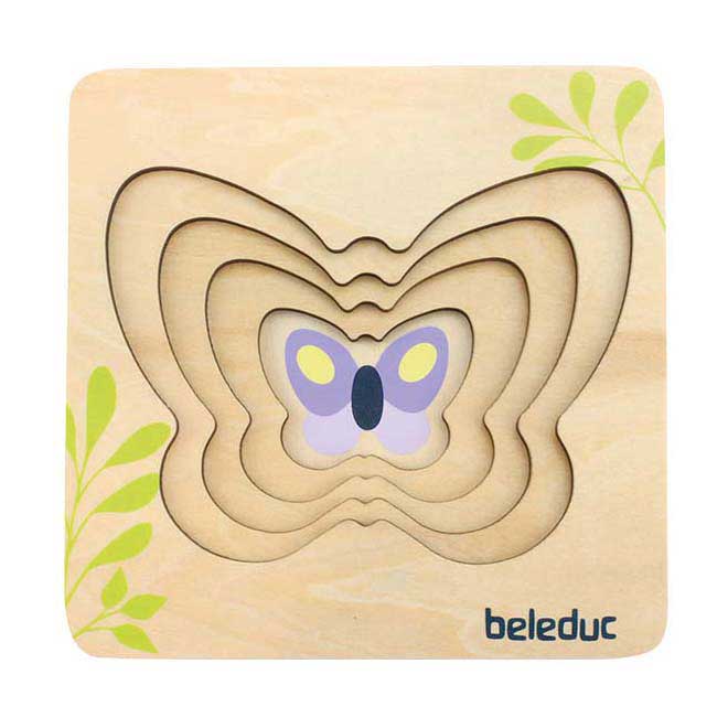 Beleduc puzzle en bois papillon