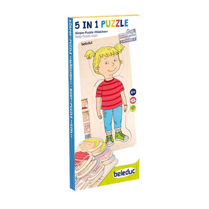 Beleduc puzzle en bois fille - 5 couches