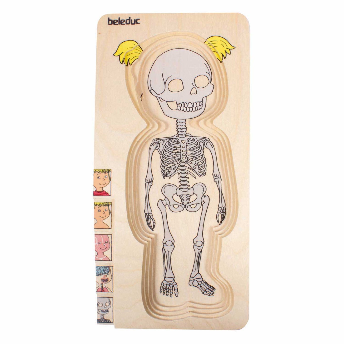 Beleduc puzzle en bois fille - 5 couches
