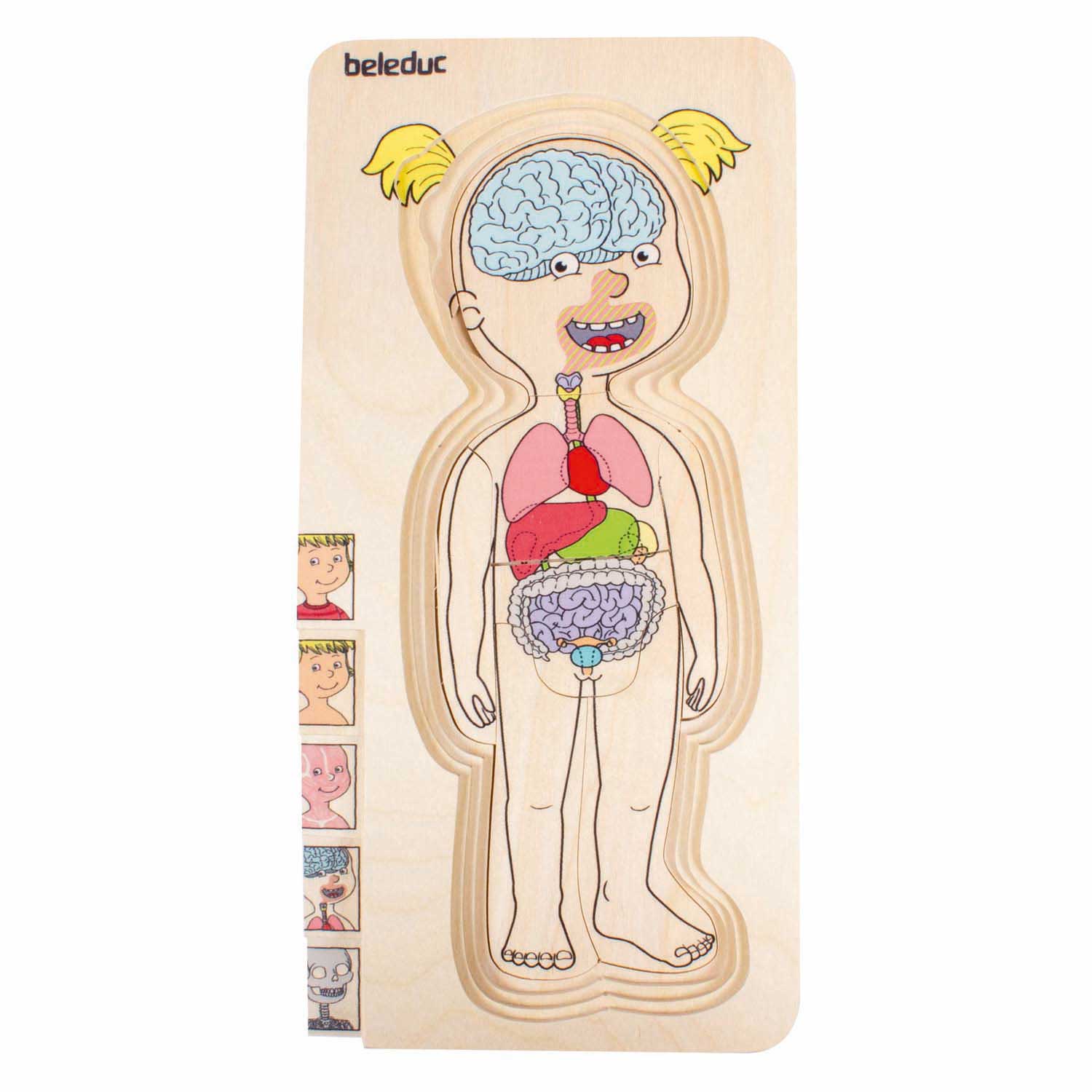 Beleduc puzzle en bois fille - 5 couches