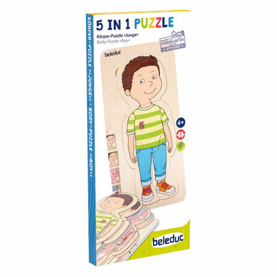 Puzzle en bois Beleduc garçon - 5 couches