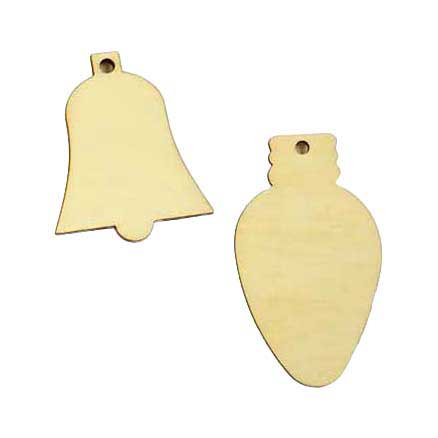 Mini pendentif de Noël artisanal en bois (par pièce)