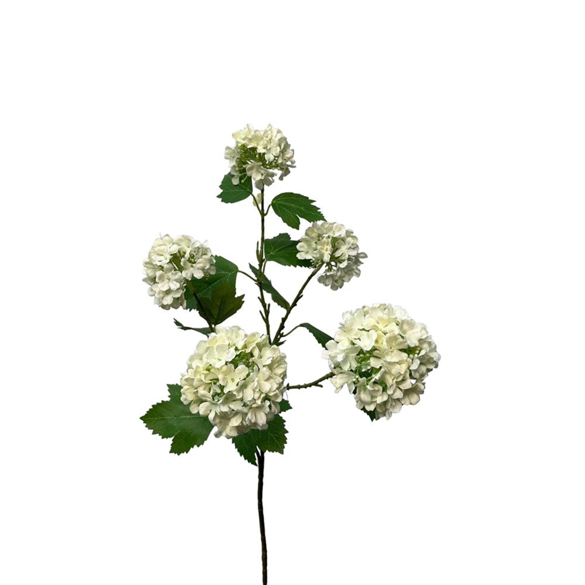 Roberts collection fleur artificielle boule de neige spray 83cm crème