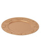 Assiette de base Decoris avec motif nœud Ø33 cm en plastique doré