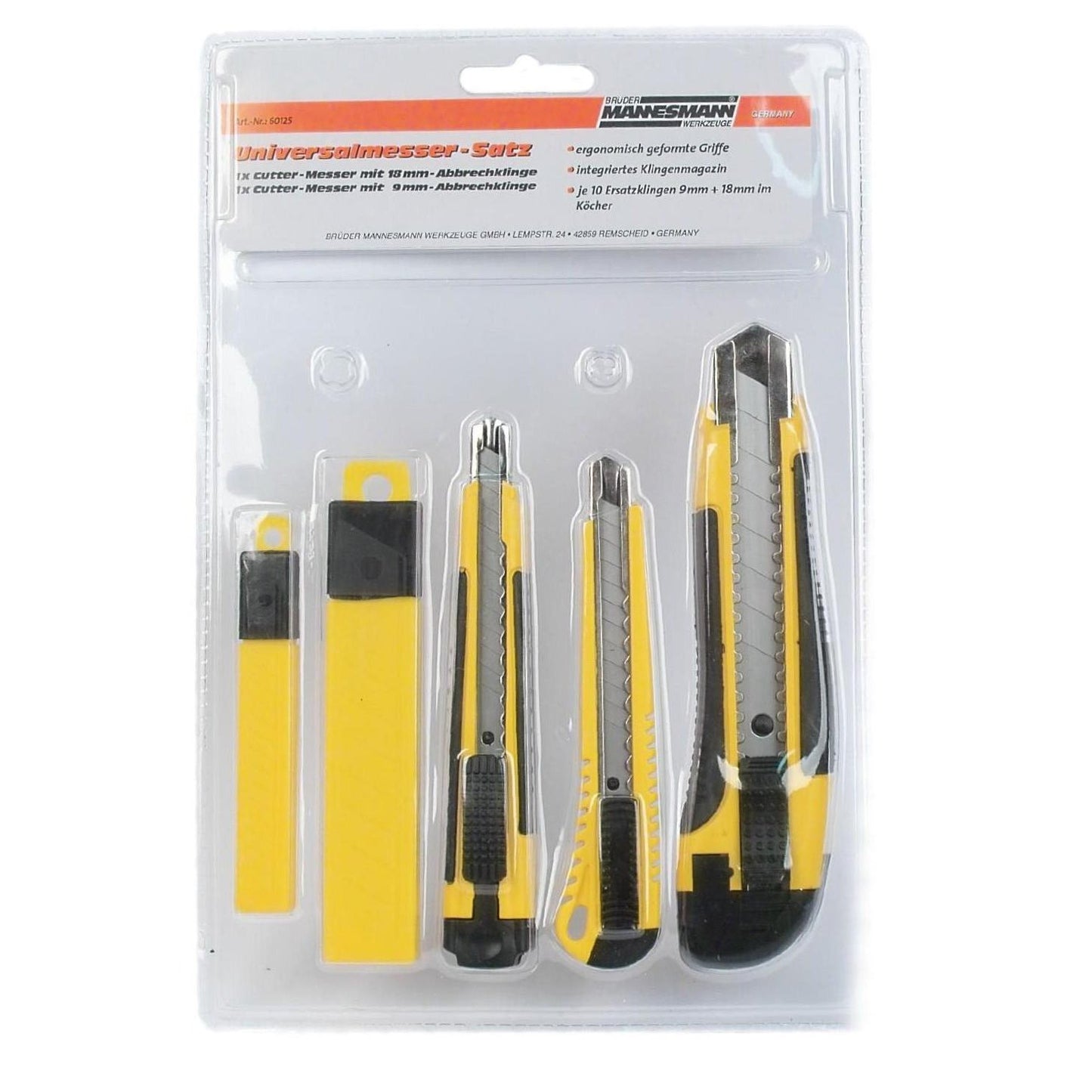 Brüder Mannesmann set de couteaux sécables (hobby) - 60125