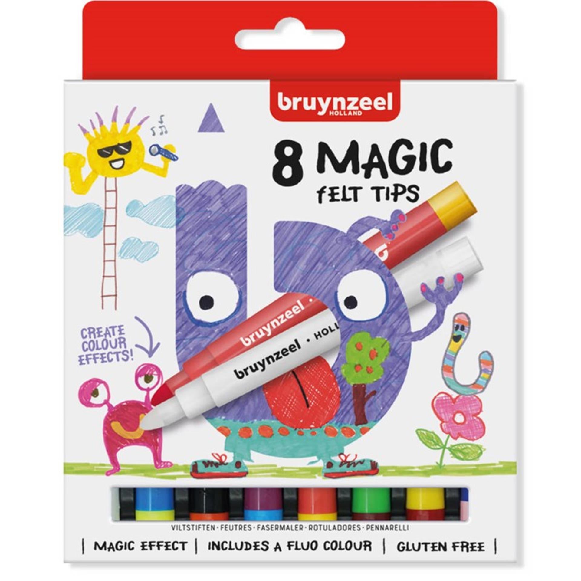 Feutres Bruynzeel 8 feutres magiques
