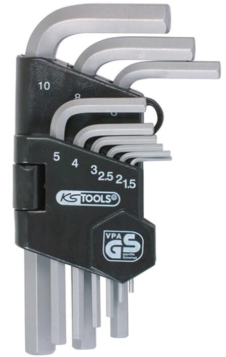 KS Tools Angle Clotte Set Hexagon Socket 9 PCS.