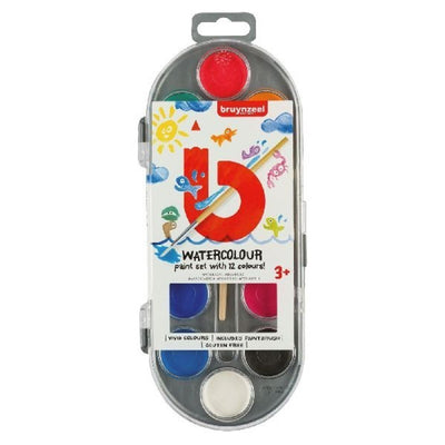 Bruynzeel Kids Watercolor, 12 couleurs