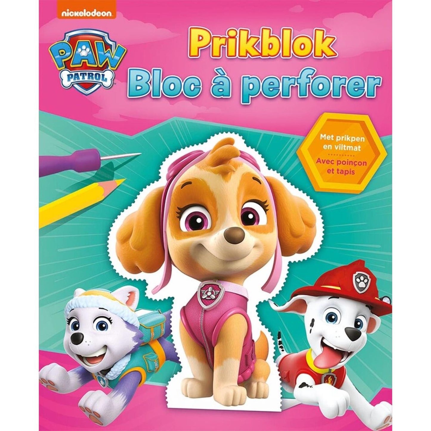 Deltas Paw Patrol Puncture Block Pink