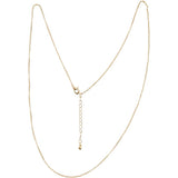 Collier Creativ Company, L: 80 cm, D 1 mm, doré, 1 pièce - afbeelding 1