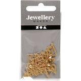 Collier Creativ Company, L: 80 cm, D 1 mm, doré, 1 pièce - afbeelding 2