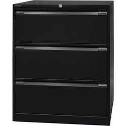 Classeur bisley df3633 noir 3 tiroirs