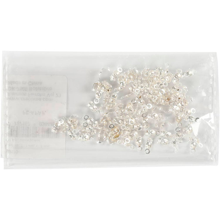 Cape de l'entreprise Creativ, l: 8 mm, d 3 mm, argentée, 100 pièces 1 boîte