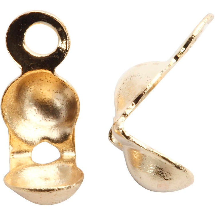 Creativ Company Kalot, L: 8 mm, D 3 mm, doré, 100 pièces 1 boîte