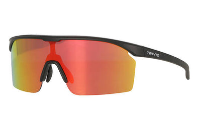 Trivio - lunettes de cyclisme noa noir revo rouge avec lentille extra transparente
